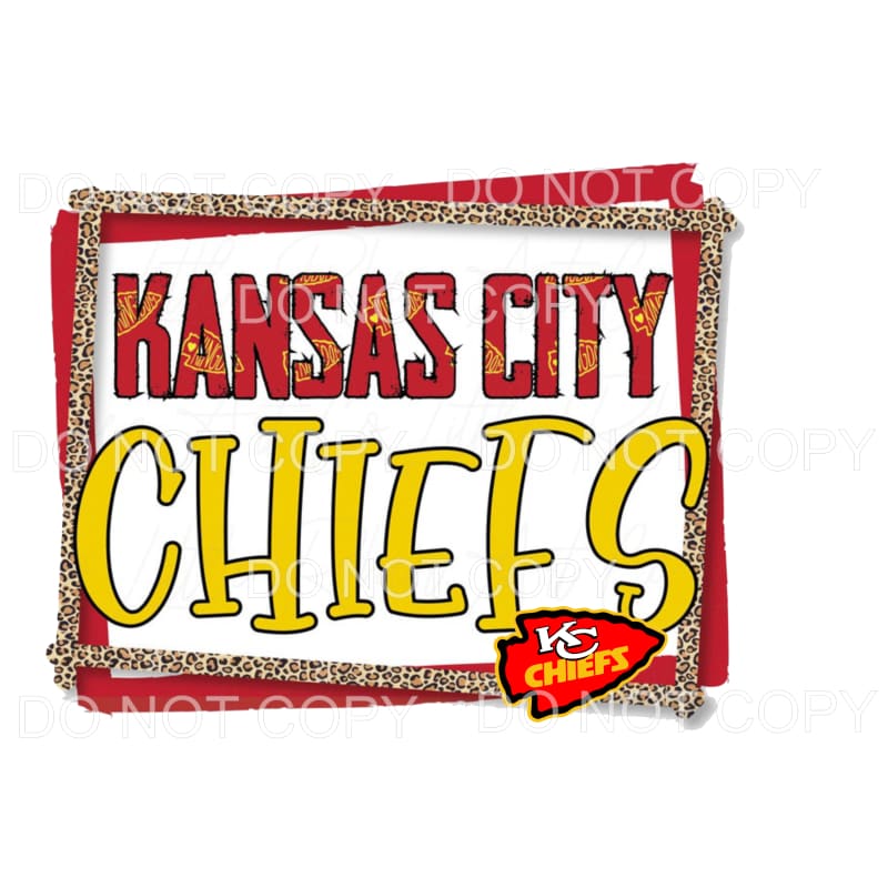 Chiefs Framed # 3 KC chiefs Sublimation transfers - Heat