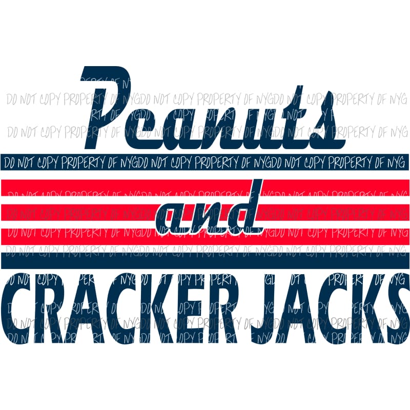 peanuts and cracker jacks sublimation transfer Heat Transfer