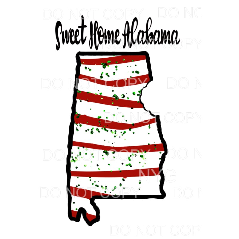 sweet home Alabama Tree # 2007 Sublimation transfers - Heat
