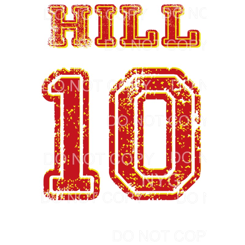 Tyreek Hill Chiefs # 5 Sublimation transfers - Heat Transfer