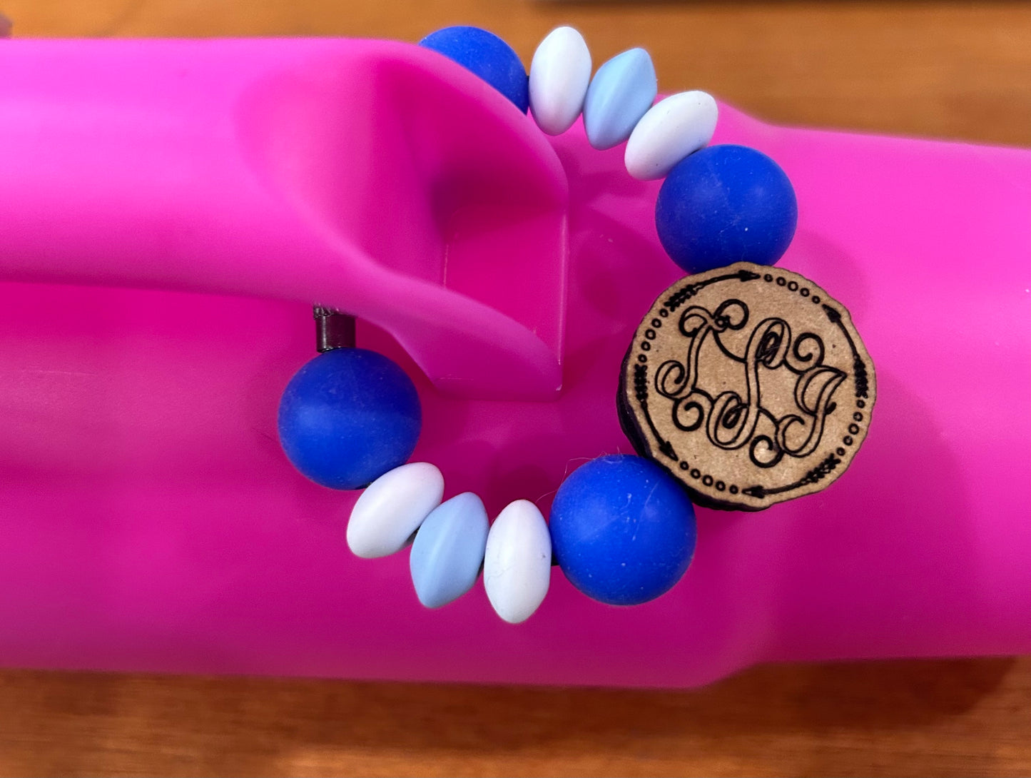 Custom Cup Charm You choose focal Bead and colors