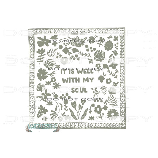 It is well with my soul # 8302 Sublimation transfers - Heat