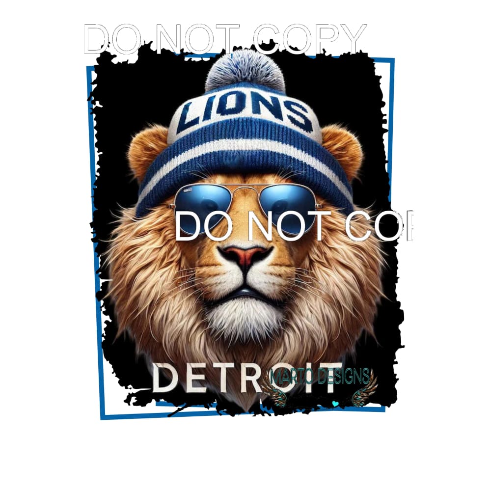 lions # 7718 Sublimation transfers - Heat Transfer Graphic