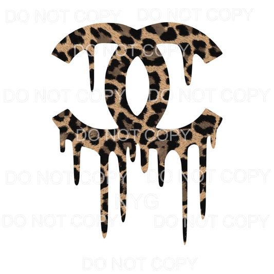 CC Chanel Leopard Logo Sublimation transfers - Heat Transfer