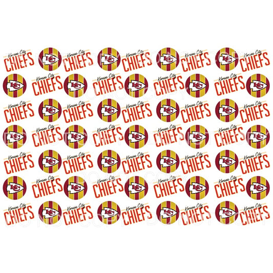 Chiefs Background sheet # 4 Sublimation transfers - Heat 