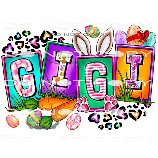 Easter Gigi #9882 Sublimation transfers - Heat Transfer