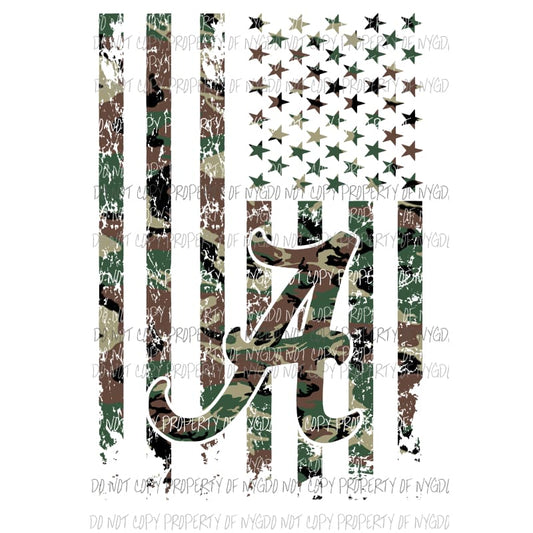 Flag Camo #4 camo atlanta braves baseball Sublimation transfers Heat Transfer