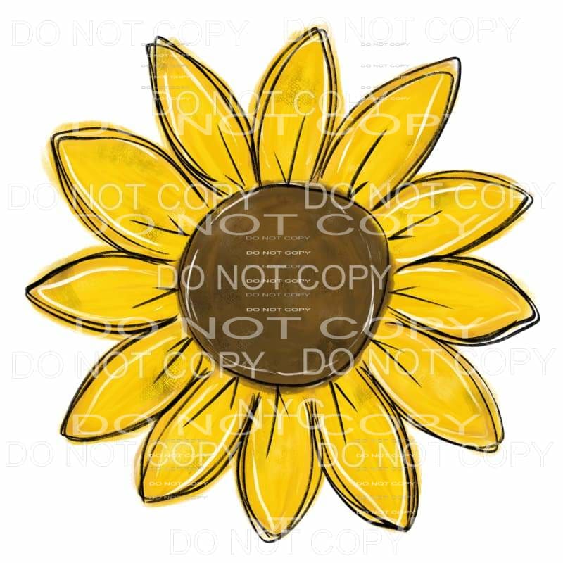 Large Sunflower Sublimation transfers - Heat Transfer