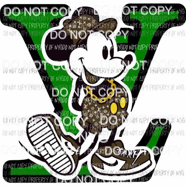 martodesigns - LV Mickey Mouse #3 green louis vuitton – Designtwists