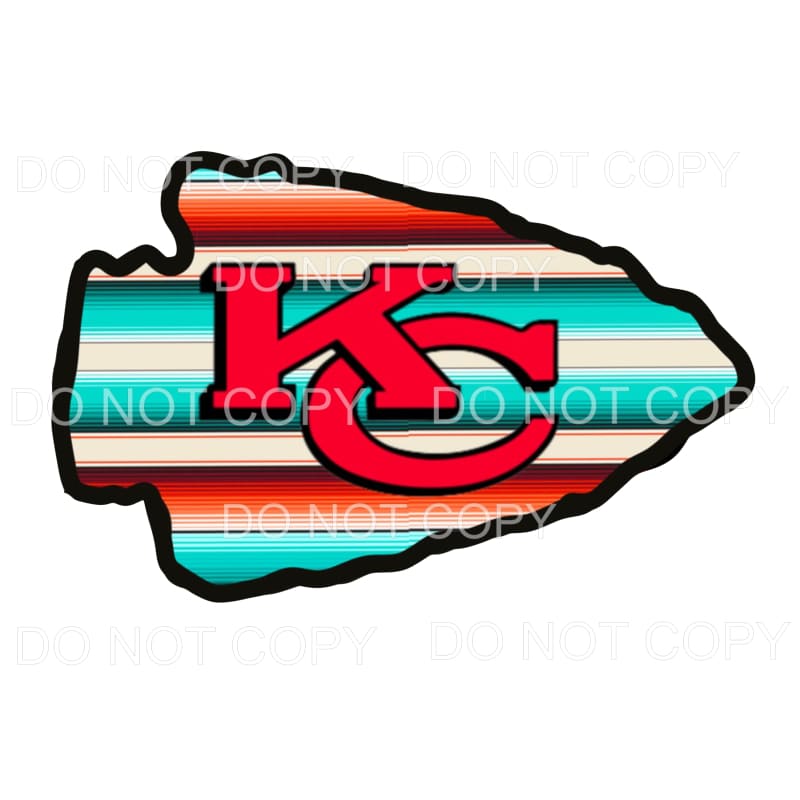Serape Arrow head Chiefs KC Sublimation transfers - Heat 