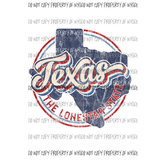 Texas Retro Sublimation transfers Heat Transfer