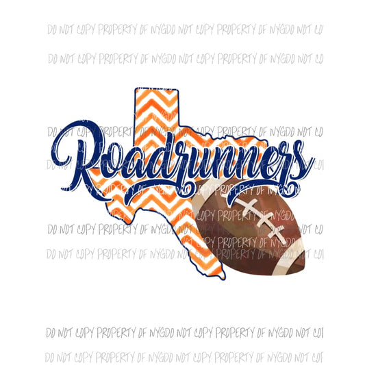 UTSA Roadrunners Texas San Antonio football chevron state Sublimation transfers Heat Transfer