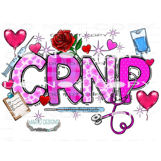 Valentine CRNP #9580 Sublimation transfers - Heat Transfer