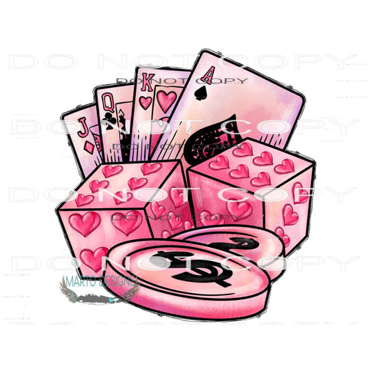 Valentine Feeling Lucky #9593 Sublimation transfers - Heat